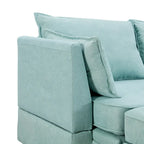 Divano letto convertibile con chaise longue reversibile per soggiorno