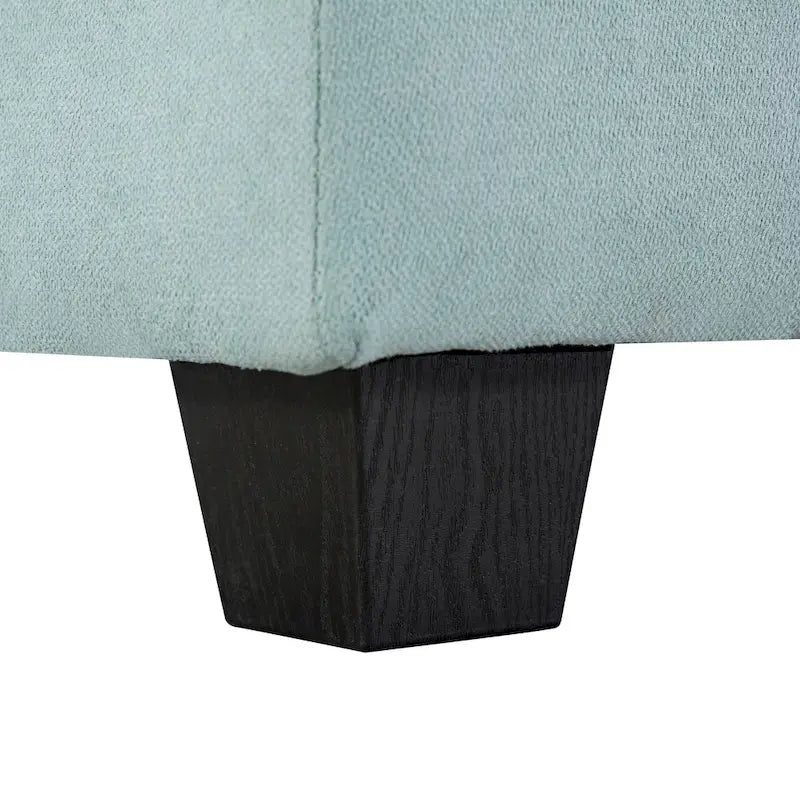 Divano letto convertibile con chaise longue reversibile per soggiorno