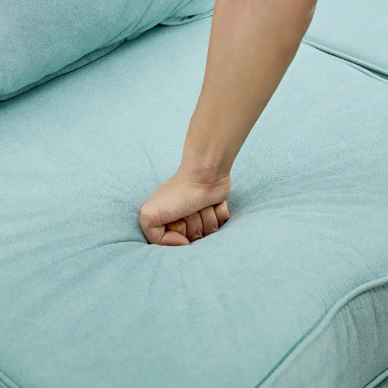 Divano letto convertibile con chaise longue reversibile per soggiorno