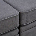 Divano letto convertibile con chaise longue reversibile per soggiorno