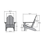 Sedia Adirondack Ecologica Essenziale ELK OUTDOORS