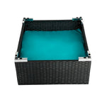 Set Patio con sedie in vimini e poggiapiedi Kwan Havenside Home