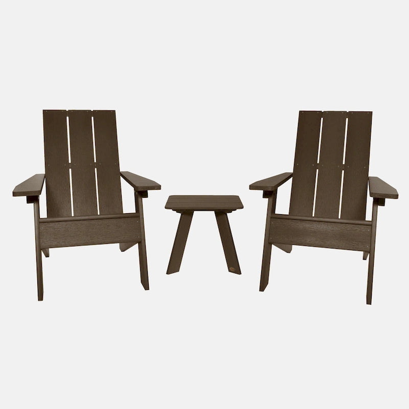 Ensemble de 3 pièces Highwood : 2 chaises Adirondack et 1 table d'appoint