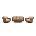 Set Divani Cayman 6 Pezzi Sunbrella, Marrone Heritage