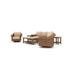Set Divani Cayman 6 Pezzi Sunbrella, Marrone Heritage
