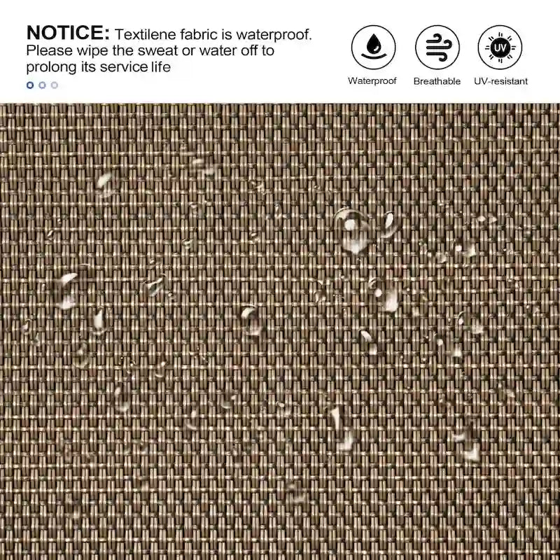 Crestlive Products Sdraio da Esterno in Alluminio con Schienale Regolabile
