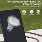 Crestlive Products Sdraio da Esterno in Alluminio con Schienale Regolabile