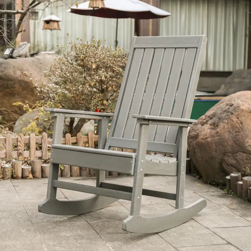 Sedia a Dondolo Adirondack "Island Retreat" in Tek-Wood Ez-Care