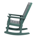 Sedia a Dondolo Adirondack "Island Retreat" in Tek-Wood Ez-Care