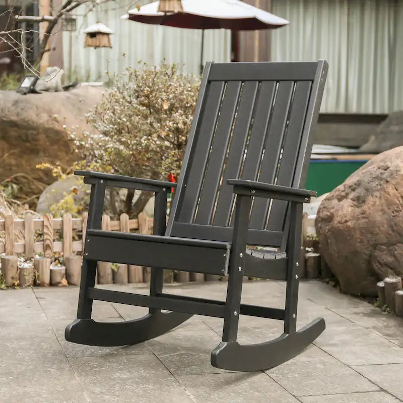 Sedia a Dondolo Adirondack "Island Retreat" in Tek-Wood Ez-Care