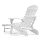 Sedia Pieghevole Poly Adirondack Seaton con Poggiapiedi Estraibile, Set da 2