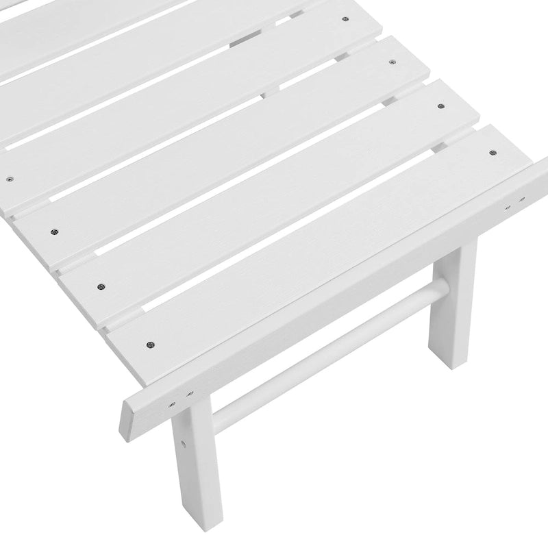Sedia Pieghevole Poly Adirondack Seaton con Poggiapiedi Estraibile, Set da 2