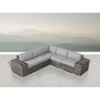LSI Wicker/Rattan 4 - Person Seating Group with Cushions