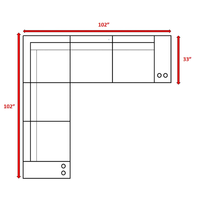 Set da 4 posti a sedere LSI in vimini/rattan con cuscini
