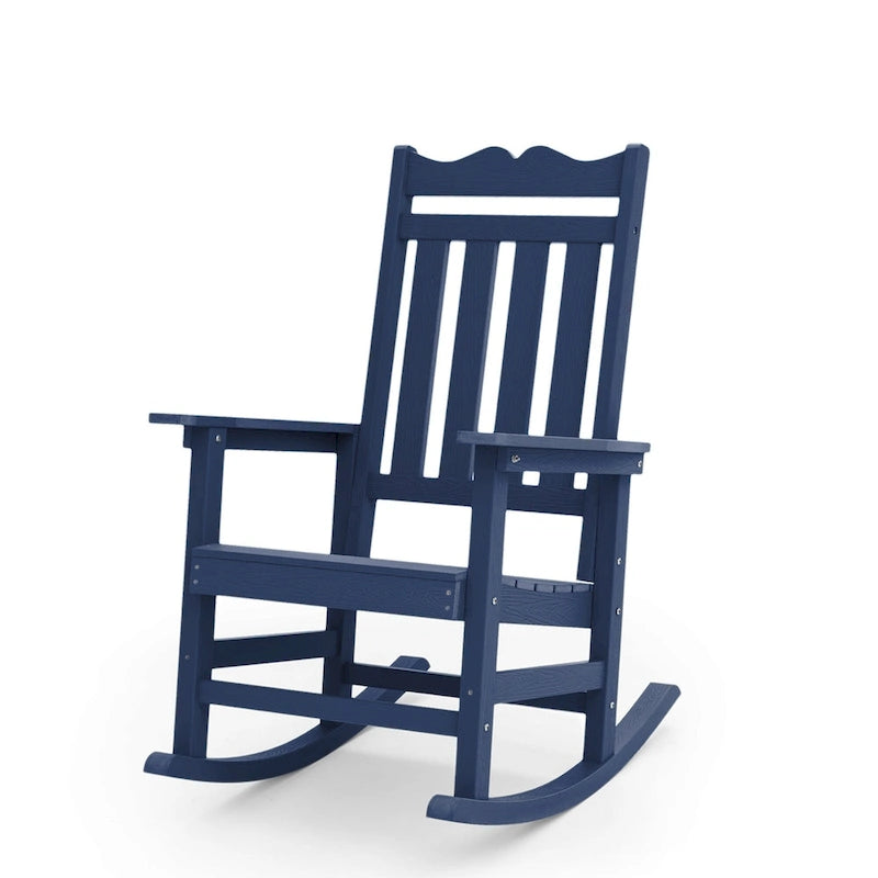 BONOSUKI Sedia a dondolo Adirondack per patio, sedia da falò resistente alle intemperie