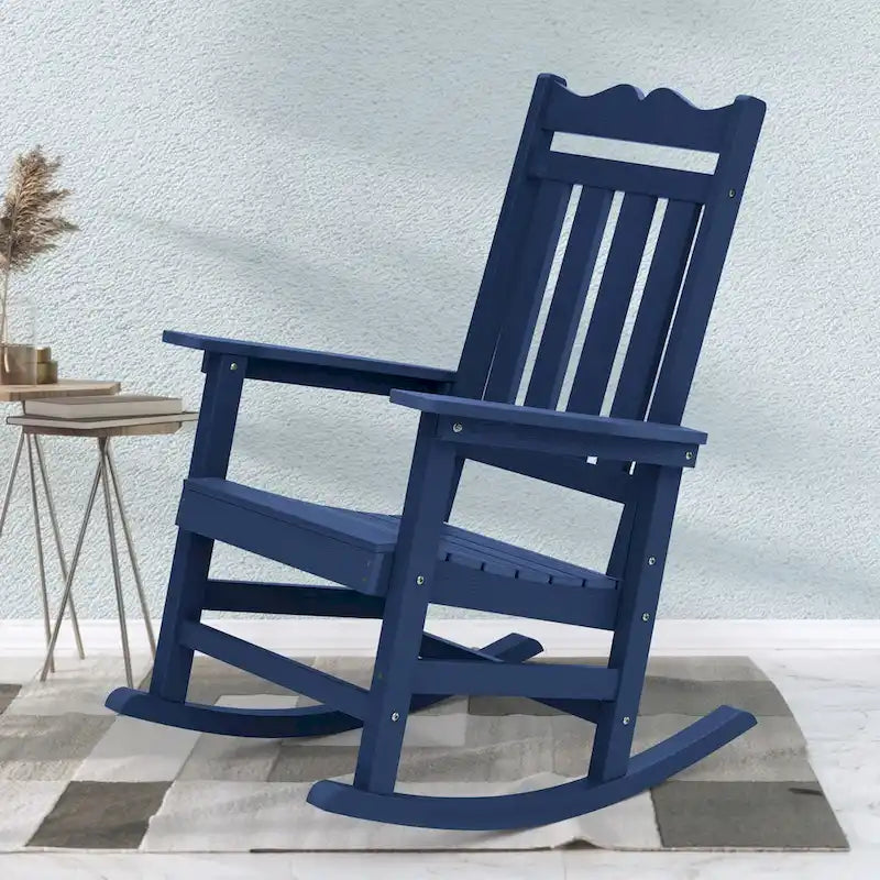 BONOSUKI Sedia a dondolo Adirondack per patio, sedia da falò resistente alle intemperie