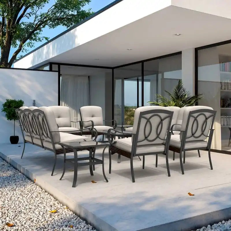 Moda Steel Patio Collezione di Divani Durevoli per la Vostra Combinazione Libera