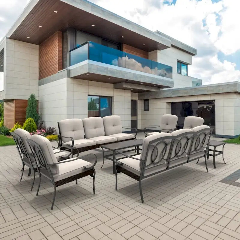 Moda Steel Patio Collezione di Divani Durevoli per la Vostra Combinazione Libera