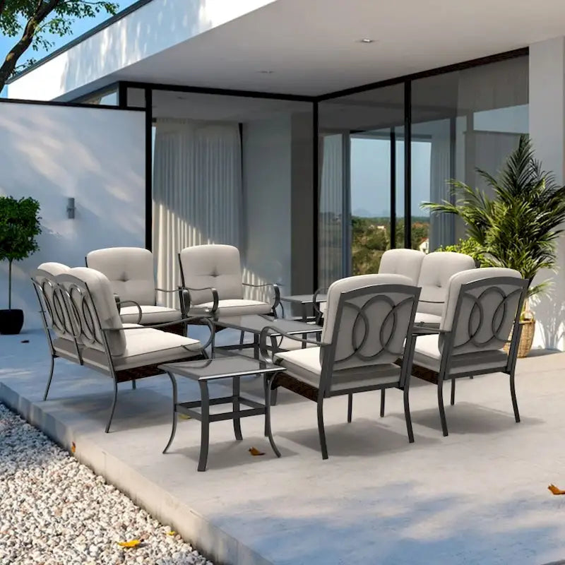 Moda Steel Patio Collezione di Divani Durevoli per la Vostra Combinazione Libera
