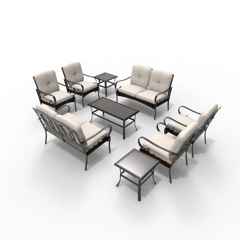 Moda Steel Patio Collezione di Divani Durevoli per la Vostra Combinazione Libera