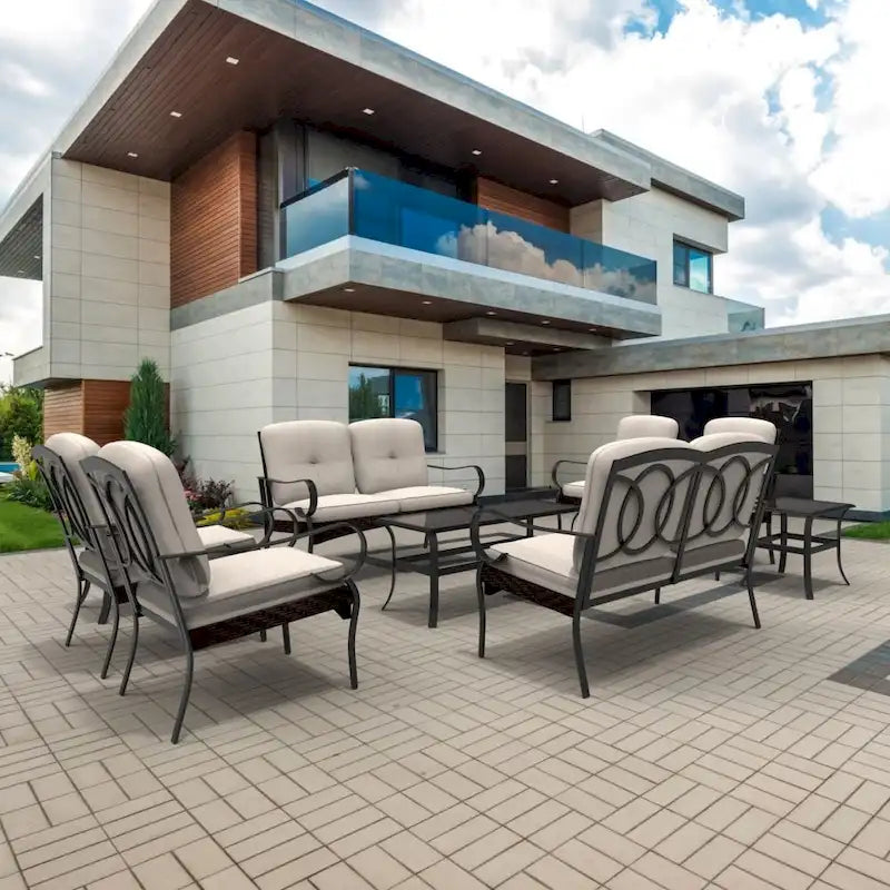 Moda Steel Patio Collezione di Divani Durevoli per la Vostra Combinazione Libera