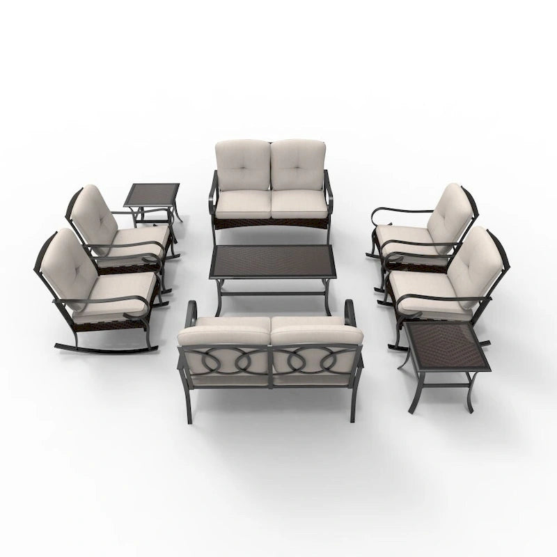 Moda Steel Patio Collezione di Divani Durevoli per la Vostra Combinazione Libera