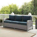 Bradenton Outdoor Wicker Sofa - 80.5 W x 31.75 D x 32.5 H