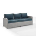 Divano da esterno in vimini Bradenton - 80,5 L x 31,75 P x 32,5 A