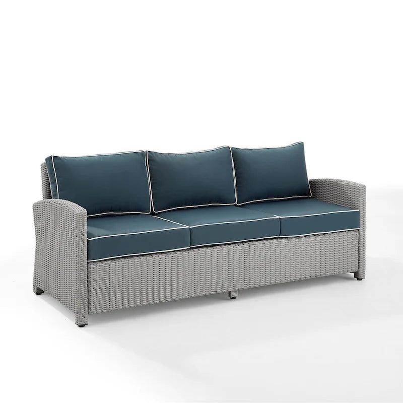 Divano da esterno in vimini Bradenton - 80,5 L x 31,75 P x 32,5 A