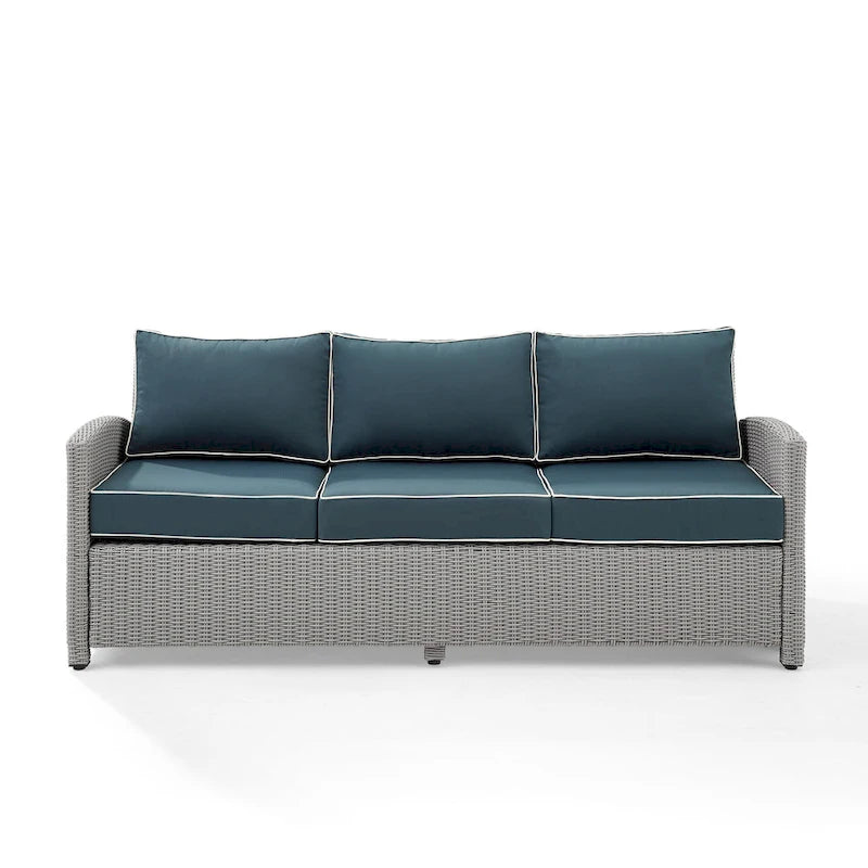 Divano da esterno in vimini Bradenton - 80,5 L x 31,75 P x 32,5 A