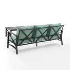Set divano da esterno 2 pezzi Crosley Kaplan - 79 L x 65 P x 32 H