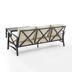 Set divano da esterno 2 pezzi Crosley Kaplan - 79 L x 65 P x 32 H