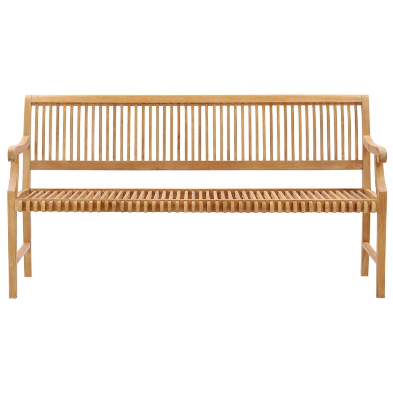 Panca da esterno e da giardino in teak Chic Teak Castle, 1,8 m, con braccioli