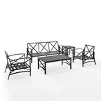 Crosley Kaplan Set Divano da Esterno 5pz - 147 L x 68.5 P x 32 H