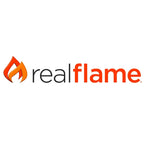 Divano da esterno Baltic in bianco con cuscino grigio di Real Flame