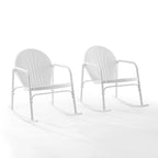 Set 2 pz di sedie a dondolo Crosley Griffith - 32,25A x 22,5L x 33,13P