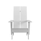 Sedie Adirondack moderne con schienale a doppia doga, set da 2