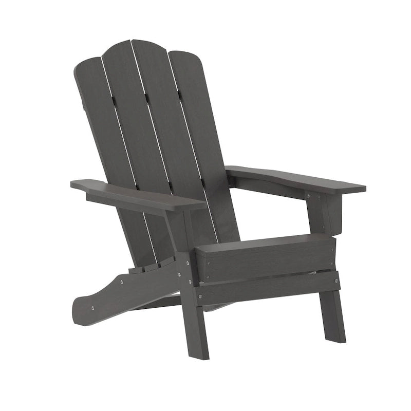 Set di 4 sedie Adirondack per tutte le stagioni con portabicchieri