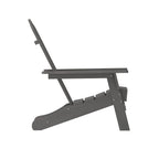Set di 4 sedie Adirondack per tutte le stagioni con portabicchieri