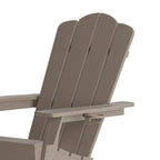 Set di 4 sedie Adirondack per tutte le stagioni con portabicchieri