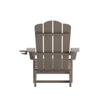Set di 4 sedie Adirondack per tutte le stagioni con portabicchieri