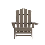 Set di 4 sedie Adirondack per tutte le stagioni con portabicchieri