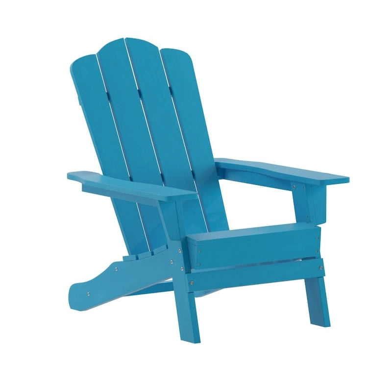 Set di 4 sedie Adirondack per tutte le stagioni con portabicchieri