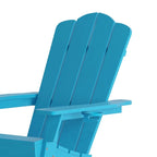 Set di 4 sedie Adirondack per tutte le stagioni con portabicchieri