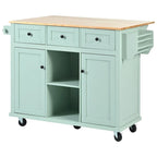 Carrello da Cucina su Ruote Portatile con Contenitore