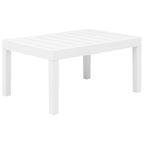 vidaXL Set da giardino 4 pezzi salotto con tavolo e sedie in plastica - 30,7 x 21,7 x 15