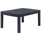 vidaXL Set da giardino 4 pezzi salotto con tavolo e sedie in plastica - 30,7 x 21,7 x 15