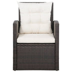 vidaXL Set di Mobili da Giardino Set da Conversazione Divano Sezionale con Tavolo Rattan - 47.2 x 27.6 x 26