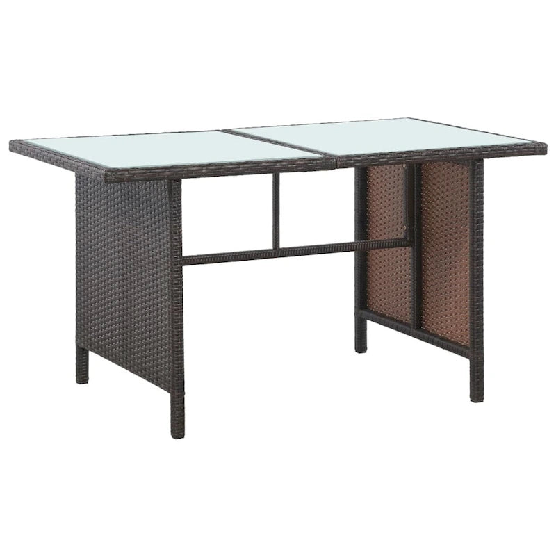 vidaXL Set di Mobili da Giardino Set da Conversazione Divano Sezionale con Tavolo Rattan - 47.2 x 27.6 x 26