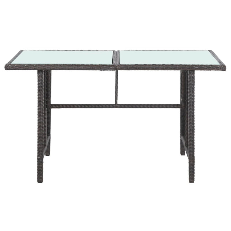 vidaXL Set di Mobili da Giardino Set da Conversazione Divano Sezionale con Tavolo Rattan - 47.2 x 27.6 x 26
